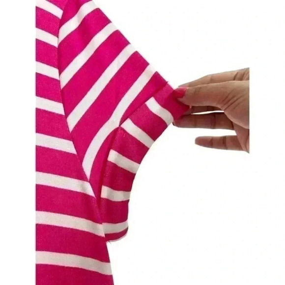 Emerald‎ fuchsia and white dress with buttons on the back - Picture 2 of 5